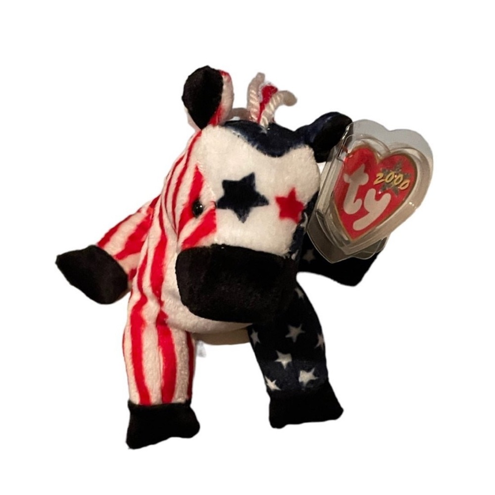 Vintage Ty Beanie Baby Lefty the Democratic Donkey Plush Democrat Blue Wave